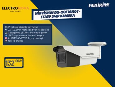 HP: Hikvision DS-2CE16H0T-IT3ZF 5MP Kamera 📷 5MP yüksək görüntü keyfiyyəti
