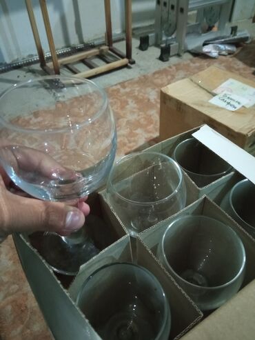 лабораторные стаканы: Стаканы бокалы бистро bistro почти новые 4 коробки по 6 штук на каждой