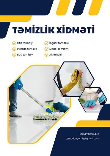 Təmizlik | Ofislər | Pəncərələrin, fasadların yuyulması lalafo.az -da Təmizlik | Ofislər | Pəncərələrin, fasadların yuyulması
