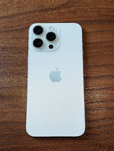 iphone d: IPhone 15 Pro Max, Б/у, 512 ГБ, White Titanium, Защитное стекло, Чехол, Кабель, 89 % — 5
