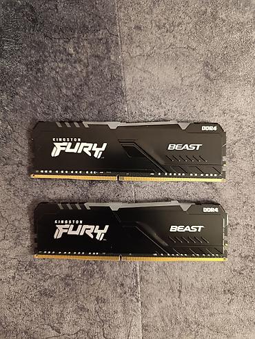 Оперативная память (RAM) для ПК: Оперативная память Kingston FURY Beast DDR4 32Gb 2x16 3600Mhz RGB — — 2
