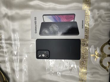 Samsung: Samsung Galaxy A53 5G, Б/у, 256 ГБ, цвет - Черный, 2 SIM