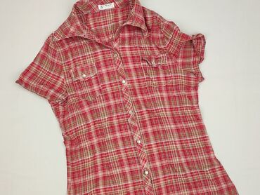 białe t shirty z czerwonem napisem: Koszula damska, L