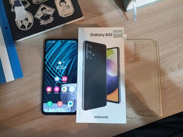 Samsung: Samsung Galaxy A52, 128 GB, rəng - Qara, Zəmanət, Sensor, Barmaq izi