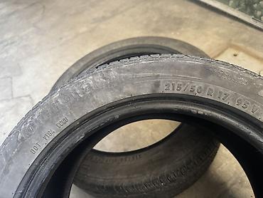Шины: Летние шины, 2 шт Continental 215/50 R17 2000 сом за штуку, 1 шт — 15