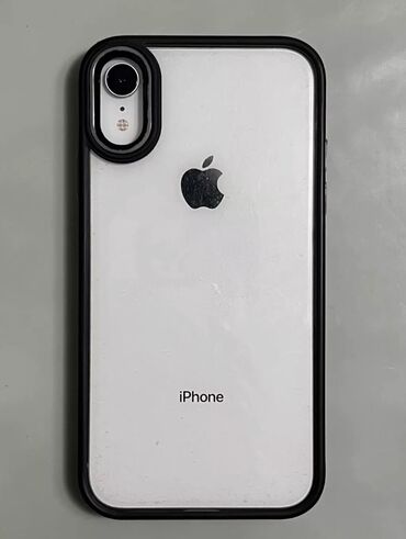 Apple iPhone: IPhone Xr, Б/у, 64 ГБ, White Titanium, Наушники, Кабель, Зарядное устройство, 80 %