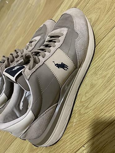 женские резиновые сапоги: Мужские кроссовки, 42, Polo Ralph Lauren, Б/у, цвет - Бежевый, Платная доставка — 1