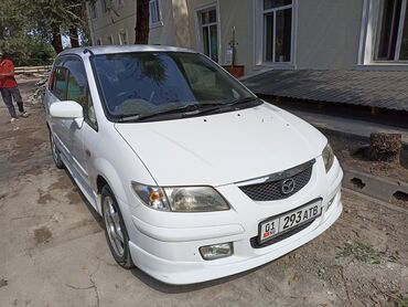 Mazda: Mazda Premacy (правый руль), белый минивэн/универсал. Основные