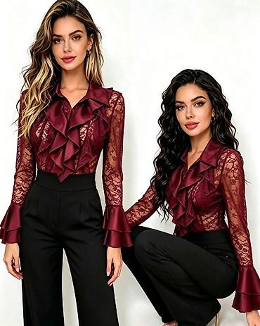 Ženska elegantna čipkana bluza sa volanima
Kosulja: 2.700 dinara na lalafo.rs Ženska elegantna čipkana bluza sa volanima
Kosulja: 2.700 dinara