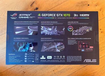 Videokartlar: Videokart Asus GeForce GTX 1070, 8 GB — 2