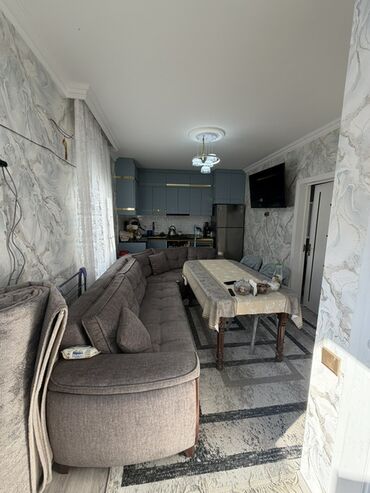 xacmazda kiraye evler ayliq: 3 комнаты, 60 м², Есть кредит, Средний ремонт