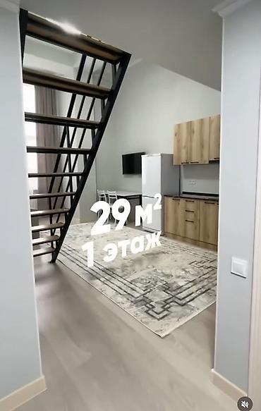 двух уровневая квартира: Студия, 40 м², Аламедин-1 мкр Элитка, 7 этаж, Свежий ремонт — 2