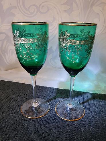 casa coca cola: Case kristal za dvoje Bohemija vinske iz 1960/70te godine. Case za — 7