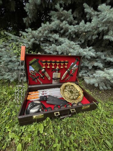 Шашлычные наборы: Шашлычный люксовый набор в продаже и уже в Бишкеке! Кизлярские наборы — 10