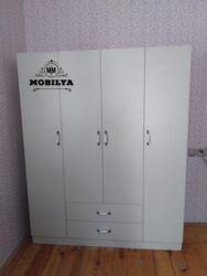 Dolablar: Yeni, Açılan, 4 qapılı Düz dolab, Qarderob, paltar dolabı, Azərbaycan — 2