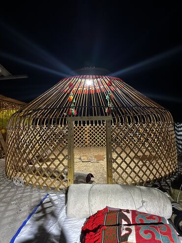 Аренда юрт: Аренда юрты, Каркас Деревянный, 75 баш, Казан, Посуда, С полом — 3