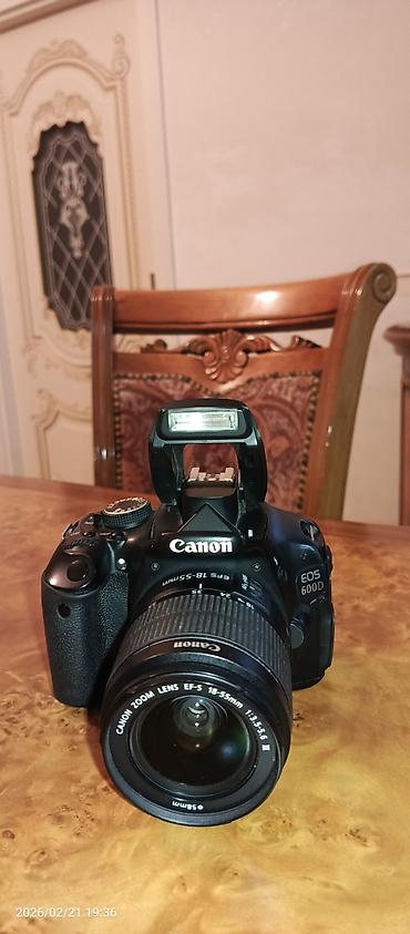 kondisioner ucuz: Canon EOS 600D fotoaparat + Canon EF-S 18-55mm f/3.5-5.6 III obyektiv — 1