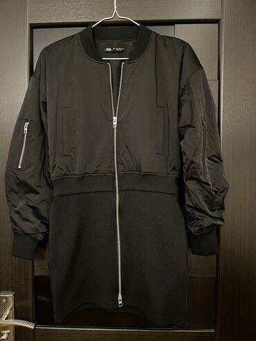 Gündəlik donlar: Zara bomber-paltar. yuxarısı bomber kurtka aşagı etek hissesi triko — 4