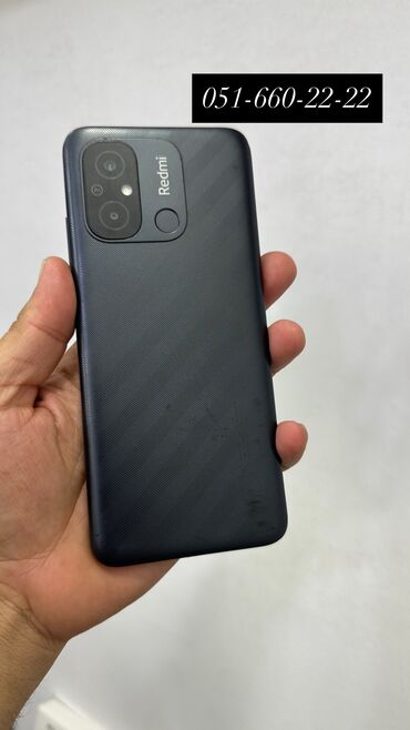 lg soyuducular qiymeti: Redmi 12C, 128 GB, rəng - Boz, Barmaq izi
