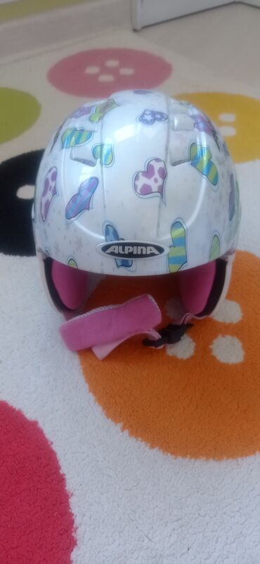 детский велоколяска: Детский шлем, Alpina с регулировкой размера 48-52 см в отличном