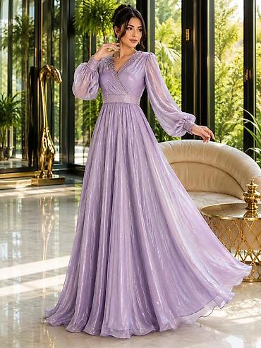 Lilit bənövşəyi ziyafət/libas 70 azn yox cəmi 50 azn🤩 - Rəng: açıq