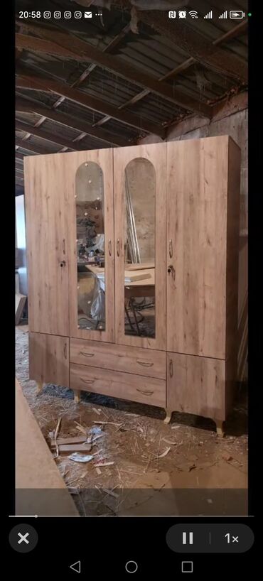 Dolablar: Yeni, Açılan, 4 qapılı Düz dolab, Dolab-asılqan, Azərbaycan — 14