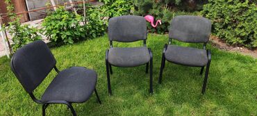 стулья без спинки: Комплект офисной мебели, Стул, цвет - Серый, Б/у