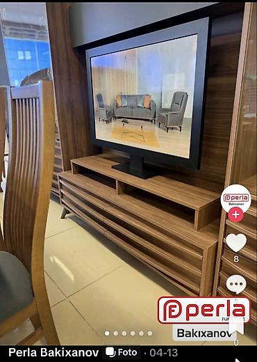 İşlənmiş, Düz TV altlığı, Polkalı, Laminat lalafo.az -da İşlənmiş, Düz TV altlığı, Polkalı, Laminat