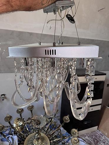 İşıqlandırma: Çılçıraq, 9 lampa, Metal — 2