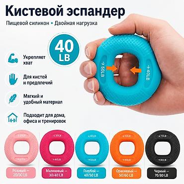 Кистевой эспандер из пищевого силикона с двойной нагрузкой