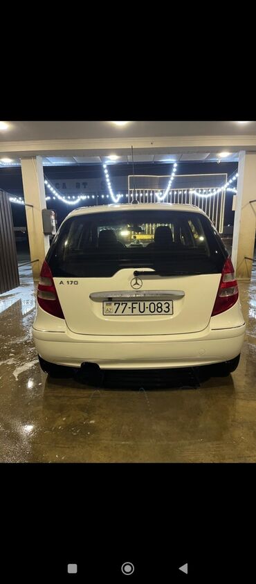 Mercedes-Benz: Mercedes-Benz A 170 – ağ rəng, 5 qapı, kompakt hetçbek. Avtomobil saz — 2