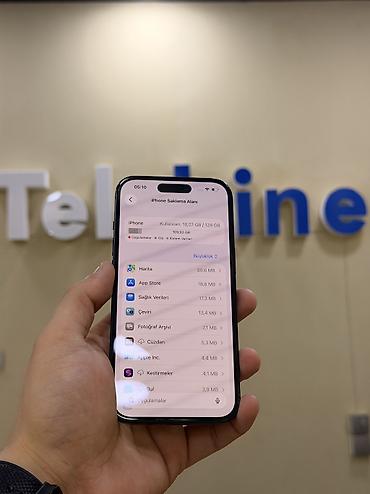 ref iphone satisi: IPhone 15, 128 GB, Black Titanium, Face ID, Zəmanət, Kredit — 6