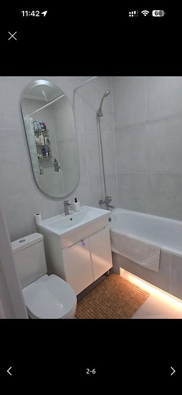 2 6: 2 комнаты, 60 м², Ала-Арча ТРЦ Элитка, 6 этаж, Евроремонт — 5