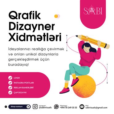 Qrafik Dizayn Xidmətləri Loqo və korporativ üslub Sosial media