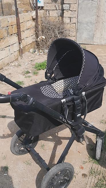 Modullu arabalar: Uşaq arabası və auto-kreslo dəsti - Rəng: qara, dairəvi naxışlı — 1