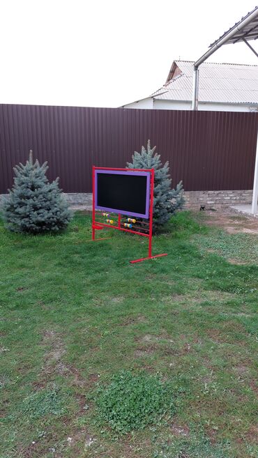 Игрушки: Доска меловая + Счёты! Доска двусторонняя!!! Для Детского садика! — 8