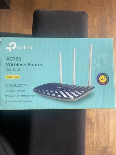 5ghz modem: TP-Link AC750 simsiz router, iki diapazonlu Wi-Fi dəstəyi ilə. Archer