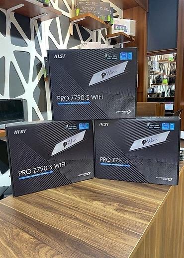 MSİ Pro z790-S Wi-Fi DDR5 CPU: 14th / 13th / 12th Gen Intel®️ Core™️ lalafo.az -da MSİ Pro z790-S Wi-Fi DDR5 CPU: 14th / 13th / 12th Gen Intel®️ Core™️