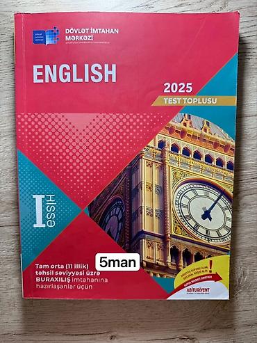 Testlər: Məhsul: İngilis dili üzrə hazırlıq kitabları paketi 1) “English – — 5