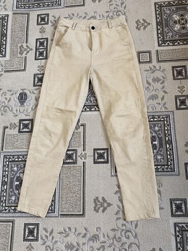 мужской джинсы: Джинсы и брюки, цвет - Бежевый, Б/у