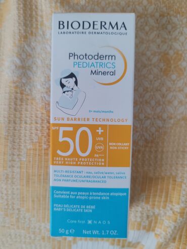 qoruyucu eynək: Bioderma Photoderm Pediatrics Mineral günəşdən qoruyucu krem, körpələr