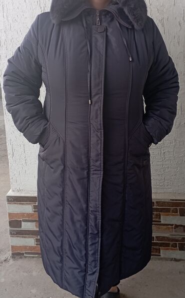 длинные зимние пальто женские: Пальто, 9XL (EU 58)