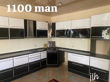 Digər mebel: Mətbəx mebeli👇Qiyməti:*1100* man. 305x305 sm. Tökmə mərmər. Memran
