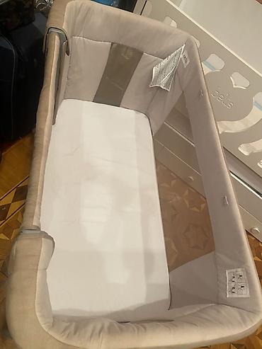 hava döşək: Chicco körpə beşik–yatırca (side-sleeping) və Kidilo yemək stulu dəsti — 2