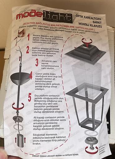İşıqlandırma: Bağ işıqı Asılan, 23 Vt — 4