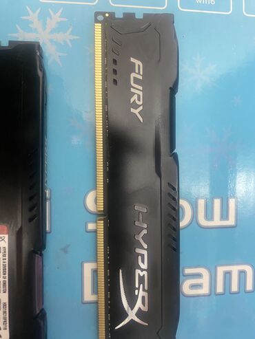 Оперативная память (RAM): Оперативная память, Б/у, Kingston Fury, 8 ГБ, DDR3, 1600 МГц, Для ПК
