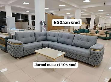 Masa və oturacaq dəstləri: Masa və 6 stul dəsti – Xmd • Komplekt: 1 yemək masası + 6 ədəd stul — 16