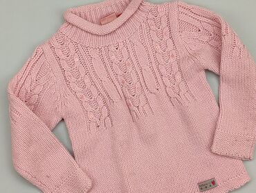 sweterek dziewczęcy na drutach: Sweterek, 1.5-2 lat, 92-98 cm, stan - Dobry