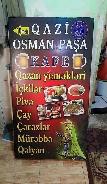 Услуги: Reklam Lövhəsi ideal vəziyyətdədir. 90 manata düzəldilib. Çoox təcili — 1