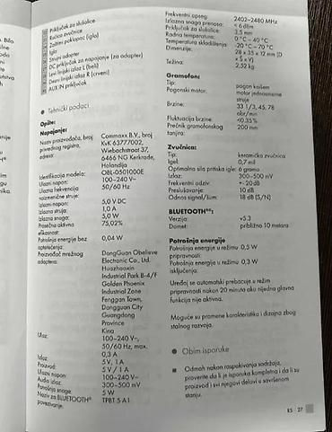 Zvučnici i stereo sistemi: Prenosni gramofon u koferu - Retro dizajn u stilu kofera, crna — 12